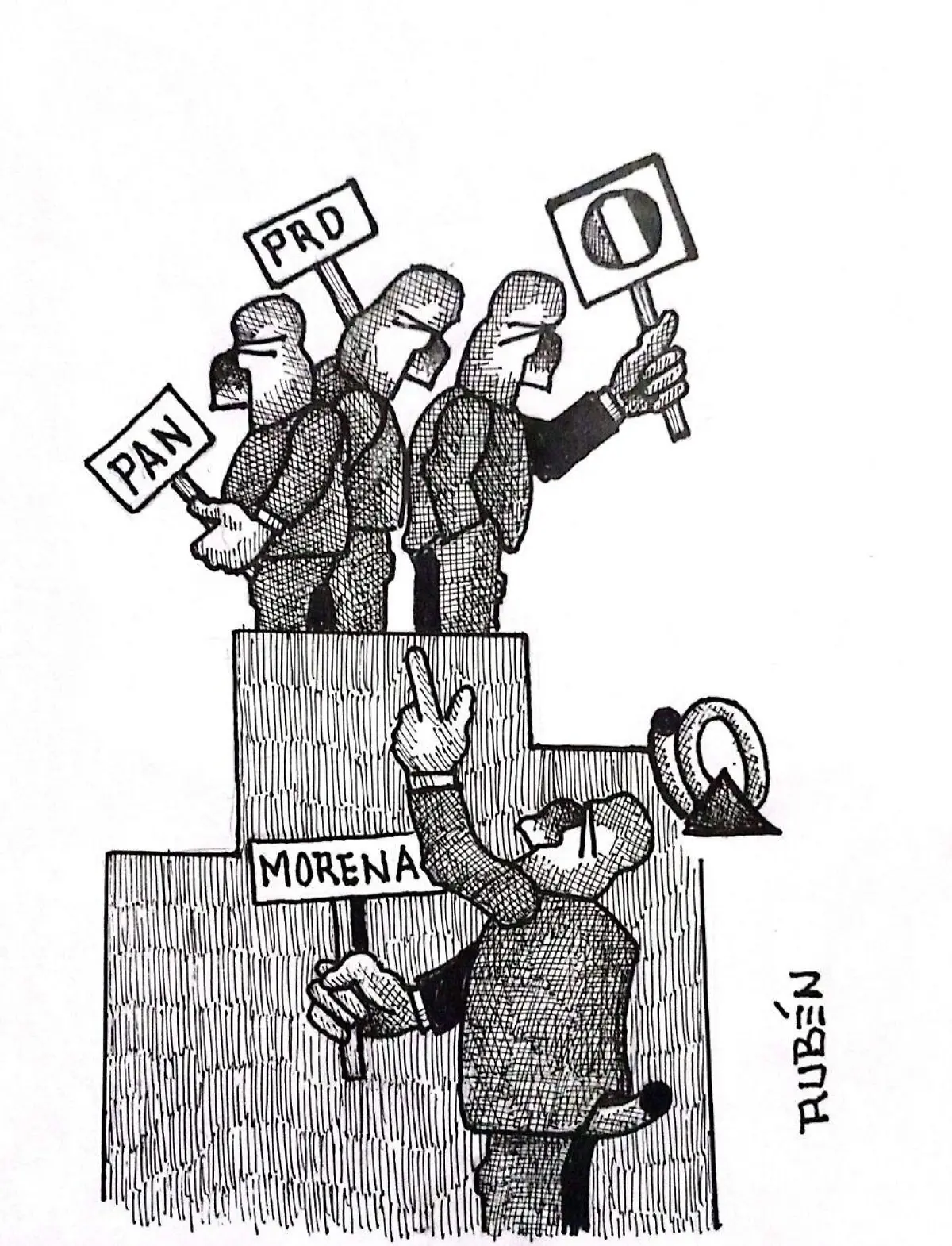 cartón Rubén CORRUPTOS NARCOS