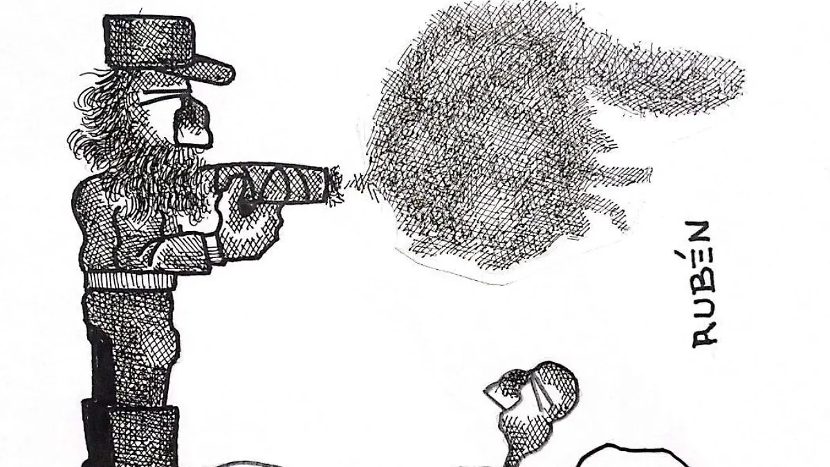 cartón RUBEN '' NO CONTAMINES''