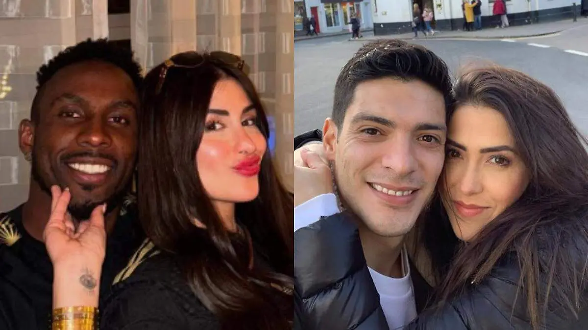 Esposas de Julián Quiñones y Raúl Jiménez