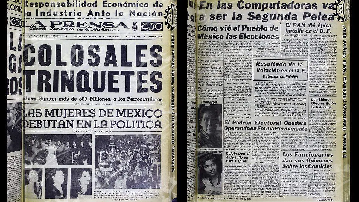 SUFRAGIO MUJERES CDMX fototeca hemeroteca y biblioteca mario vazquez raña