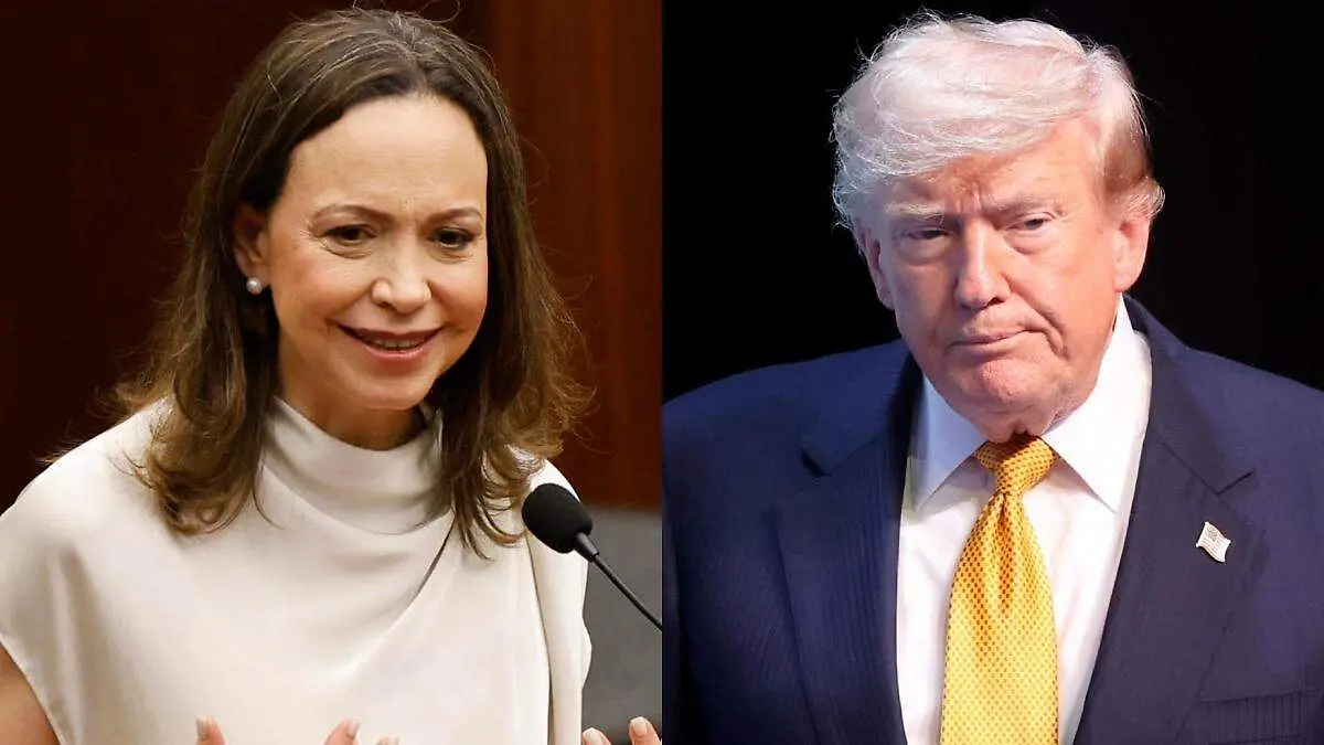 María Corina Machado y Trump