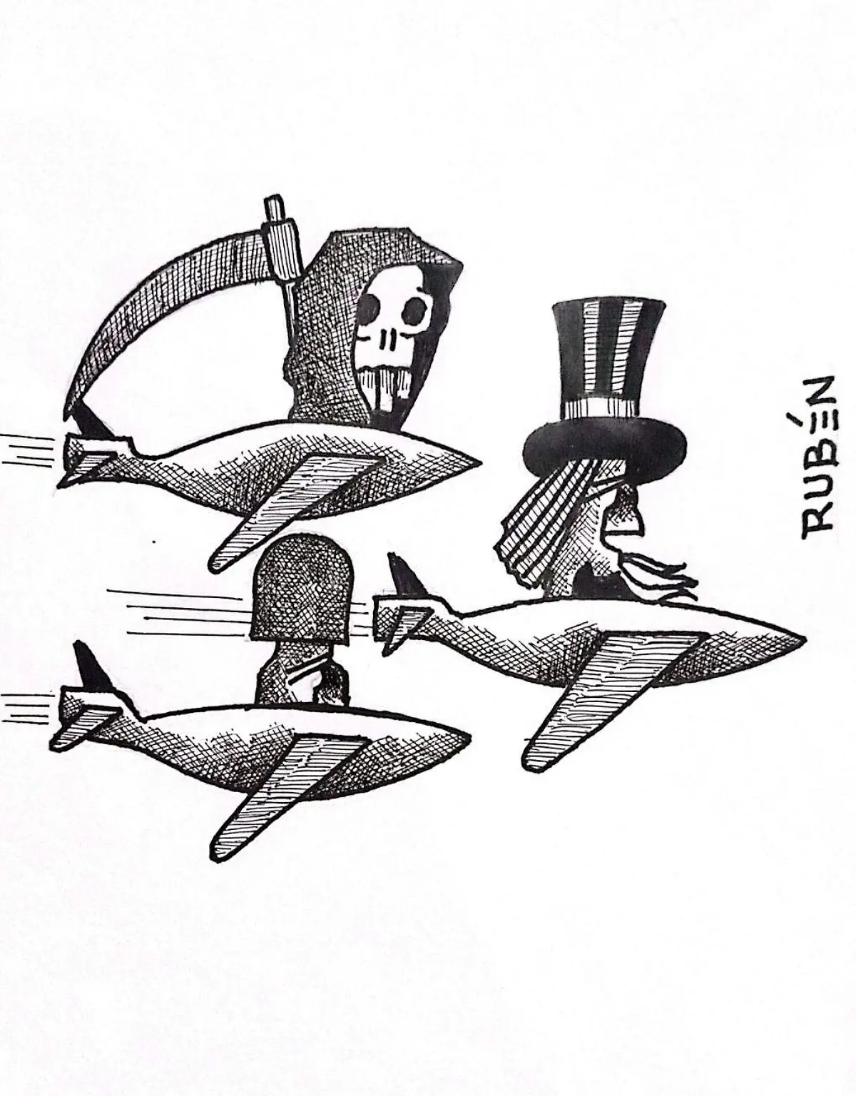cartón Rubén A DÓNDE IRÁN