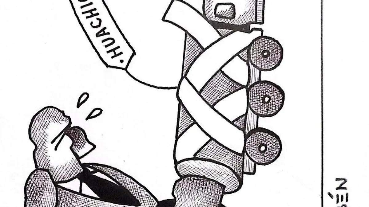 cartón Rubén UN MAL RATO