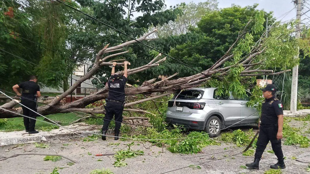 Intensas lluvias Yucatán