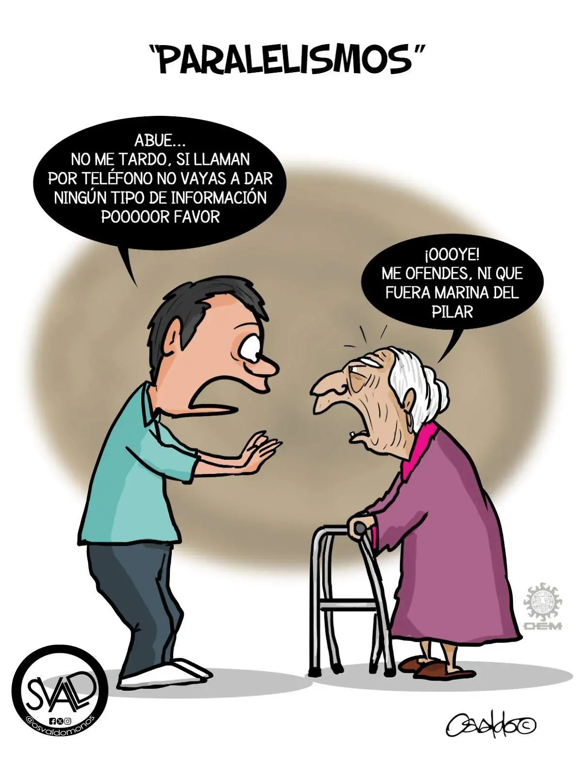 cartón OSVALDO
