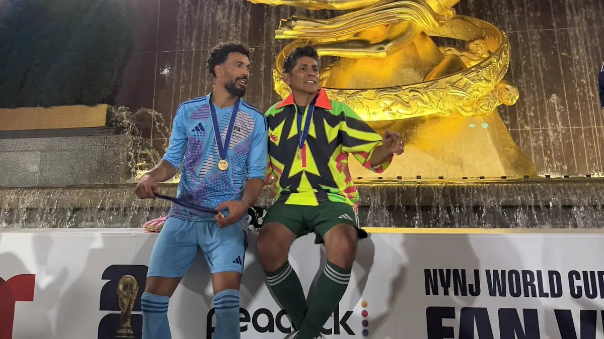 Vazinha y Jorge Campos