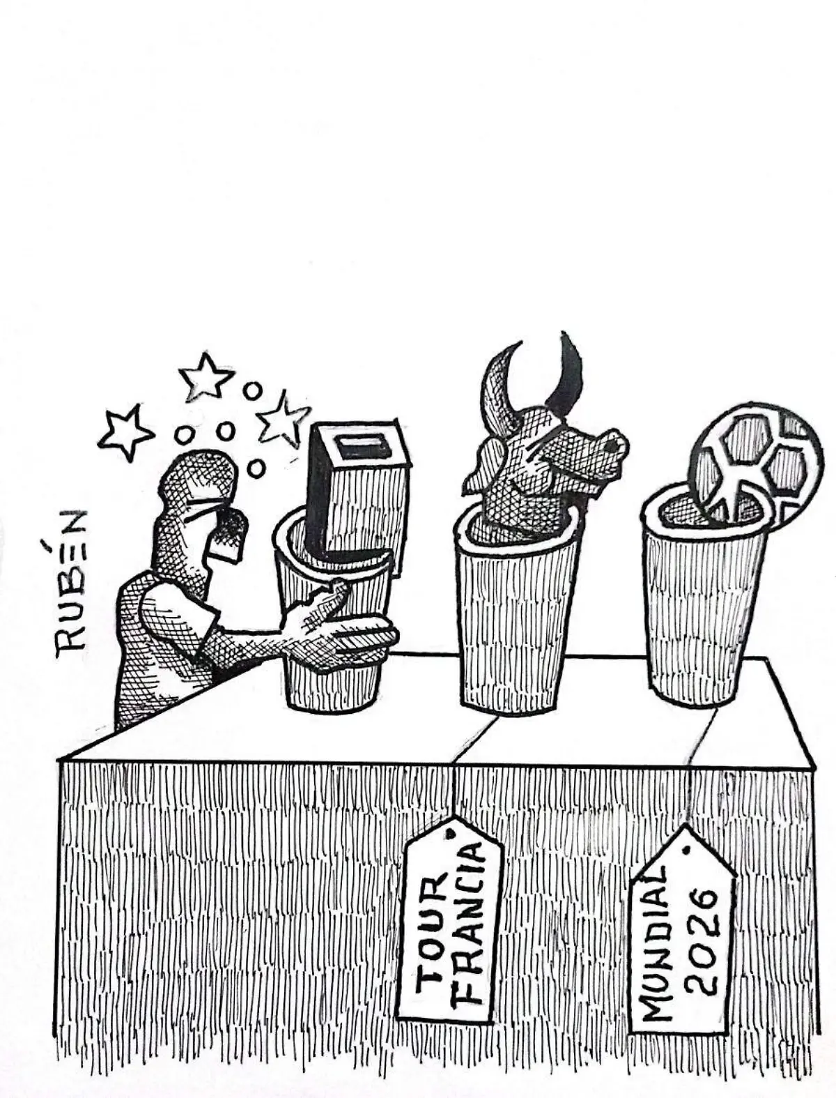 cartón RUBEN '' COPA TRAS COPA''