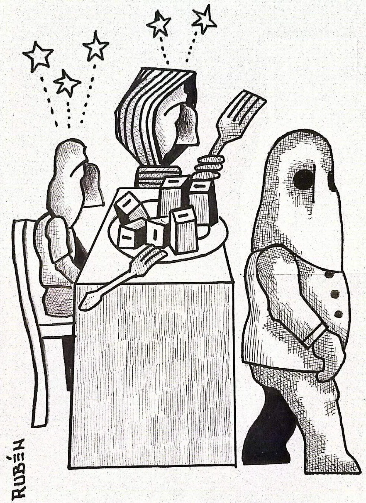 cartón RUBEN '' PROVECHO''