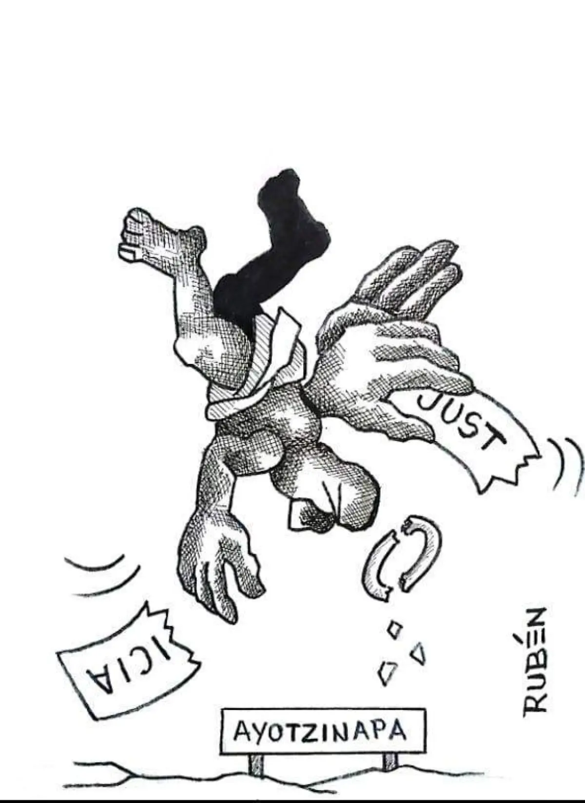 cartón RUBEN '' VOLANDO BAJO''