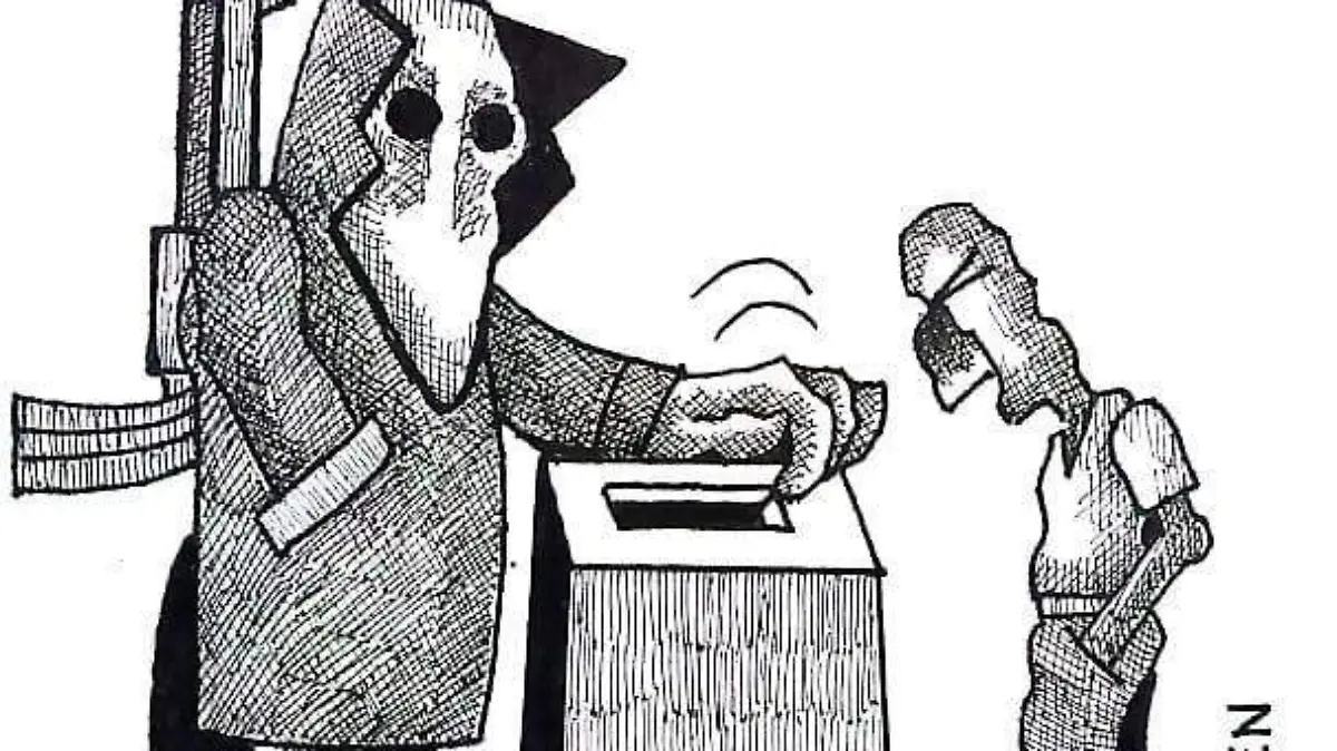 cartón Rubén CUIDADO AL ELEGIR