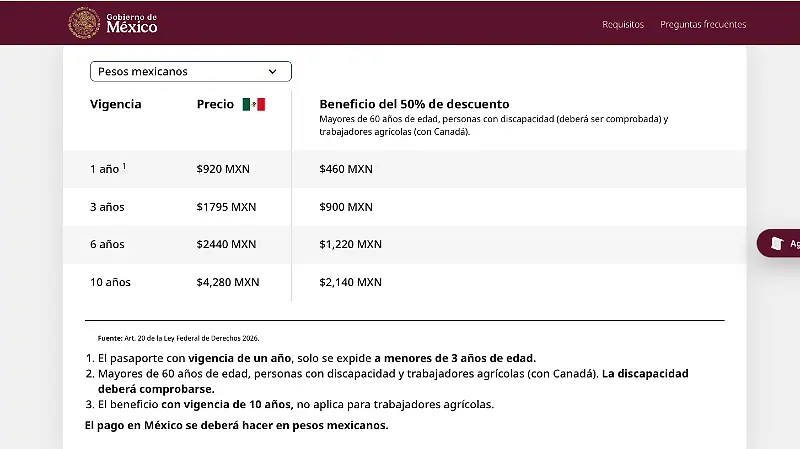 Página apócrifa SRE DOS