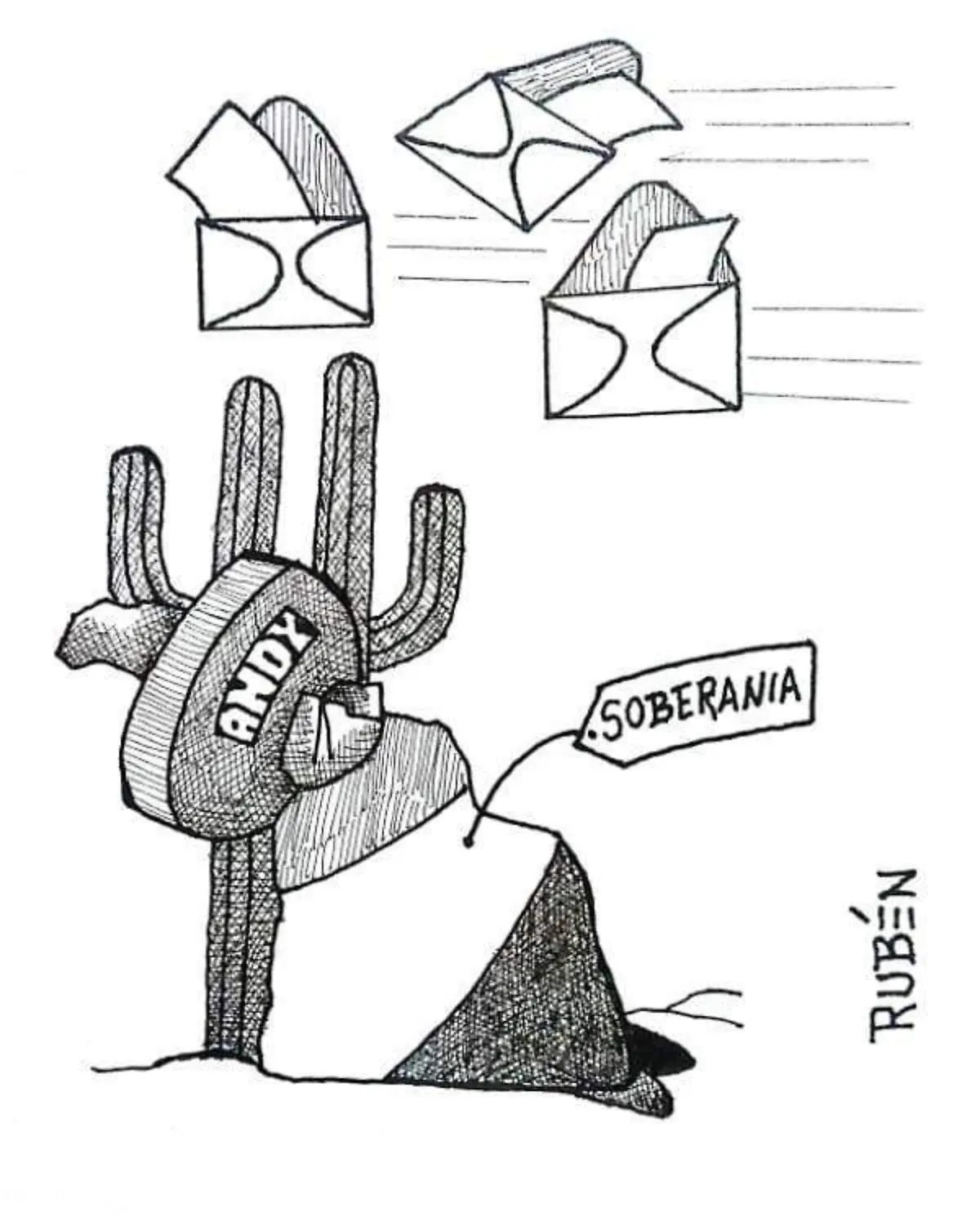 cartón RUBEN '' SIN RESPUESTA''