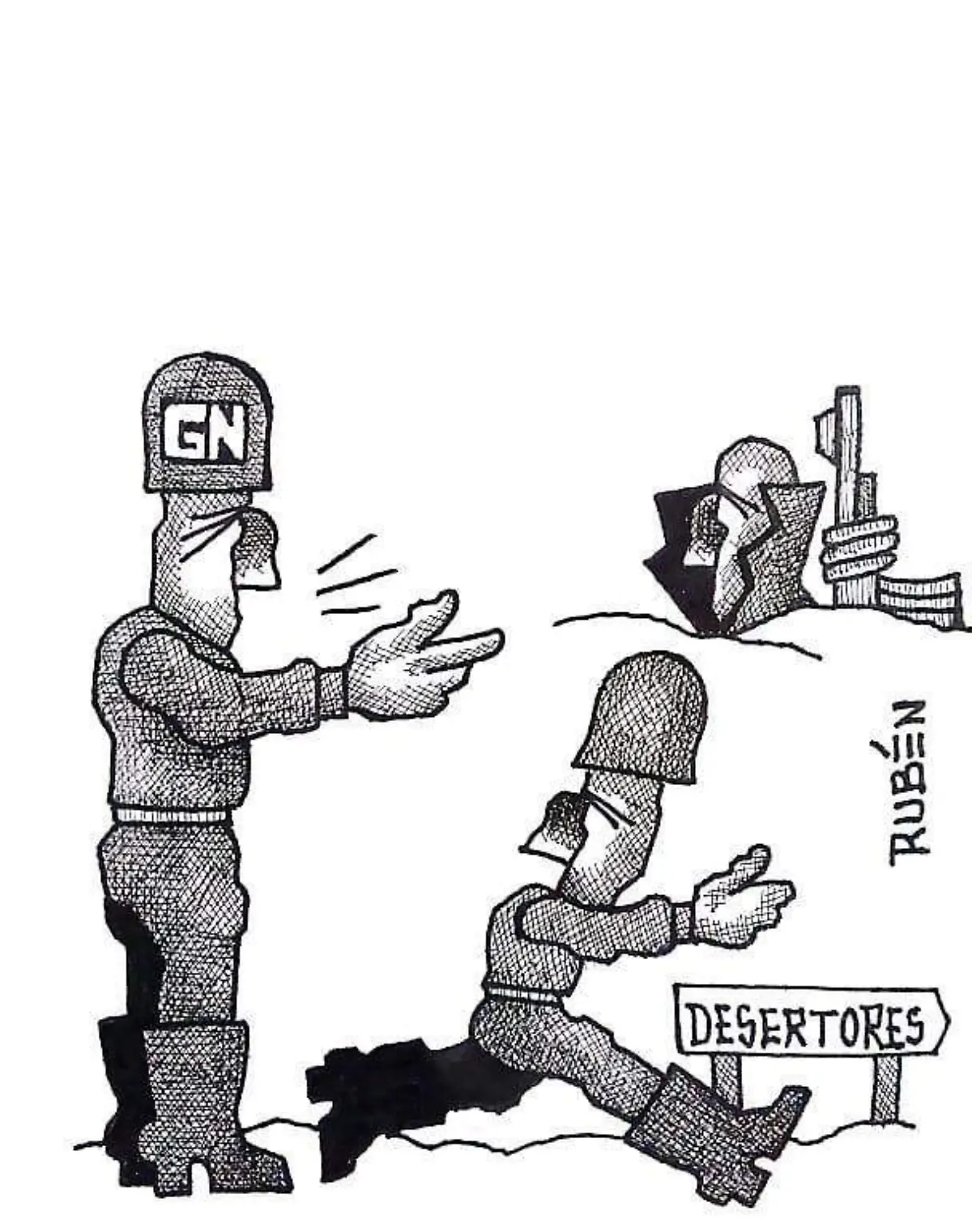 cartón Rubén _A DÓNDE VAS QUE MÁS VALGAS_