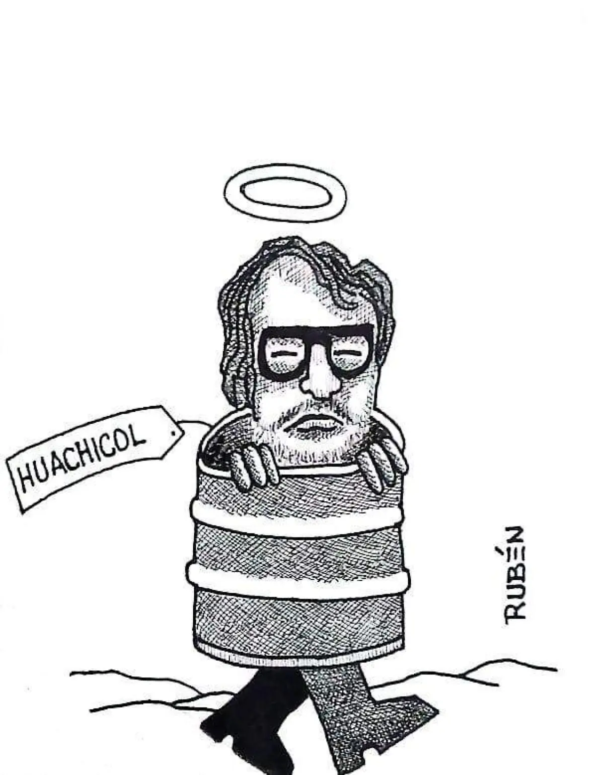 cartón Rubén' TAMBO VACÍO, MÁS RUIDO