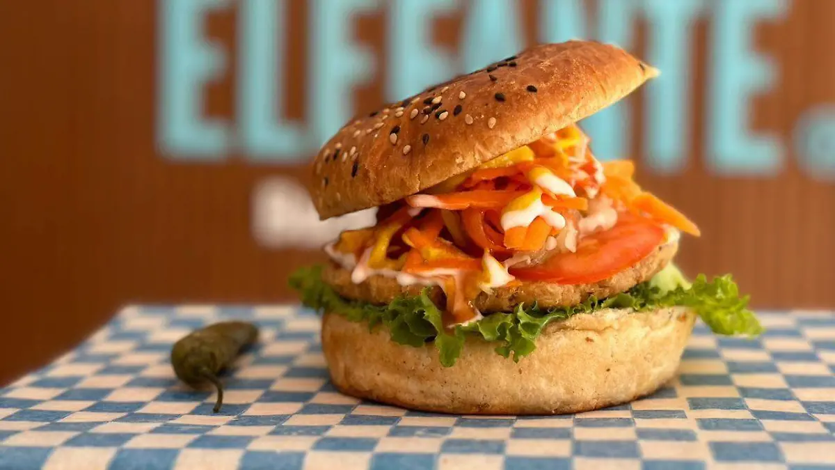 hamburguesa vegana comida morelia