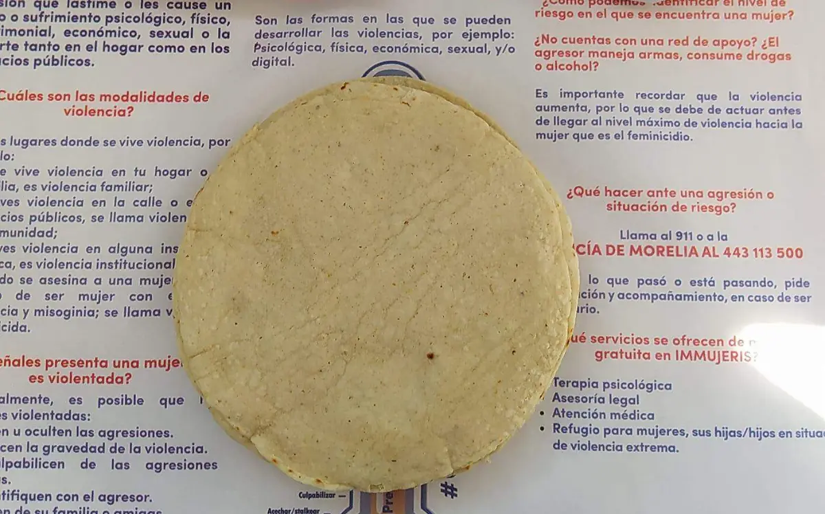Violentómetro en papel envoltorio