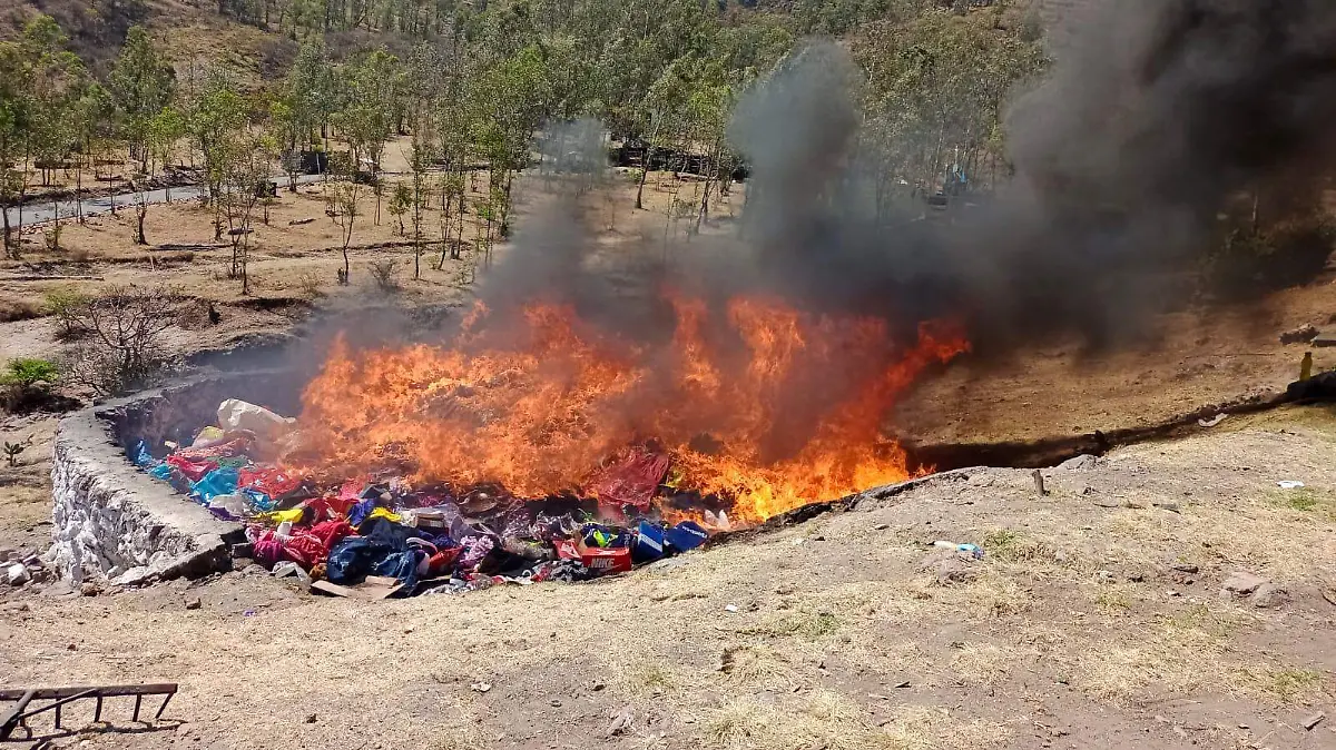 Incineración de droga