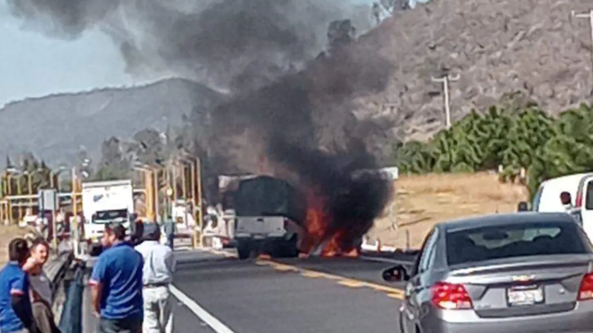 Incendio en Pátzcuaro - Cuitzeo