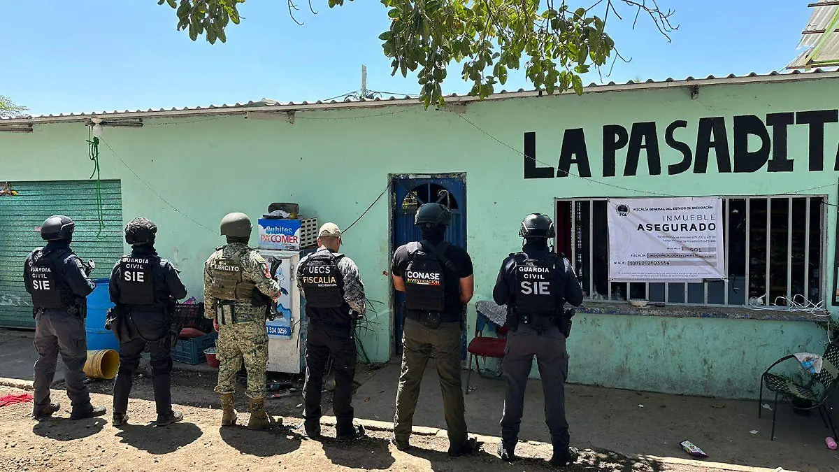 inmueble asegurado en Apatzingán