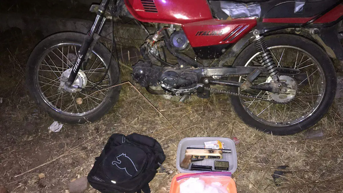 Decomiso Droga Motocicleta
