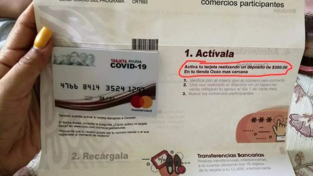 tarjeta covid