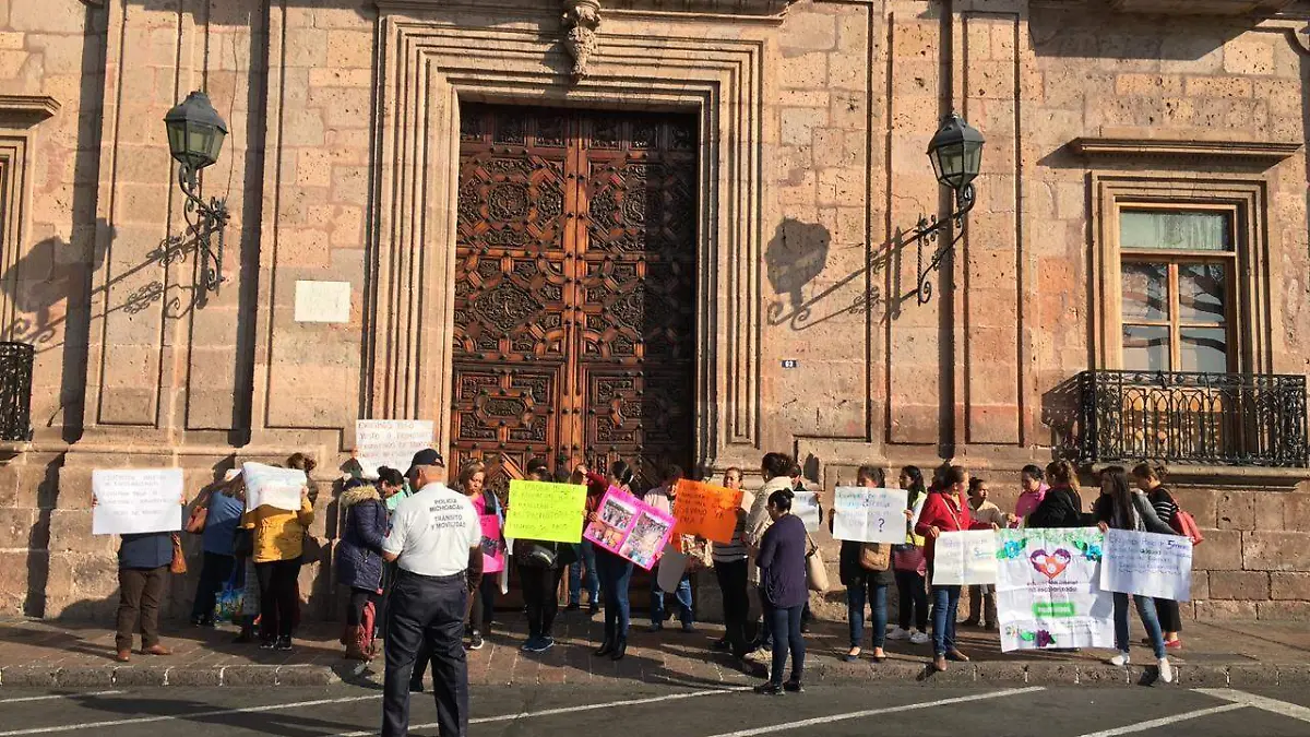 protesta de promotoras educativas 2