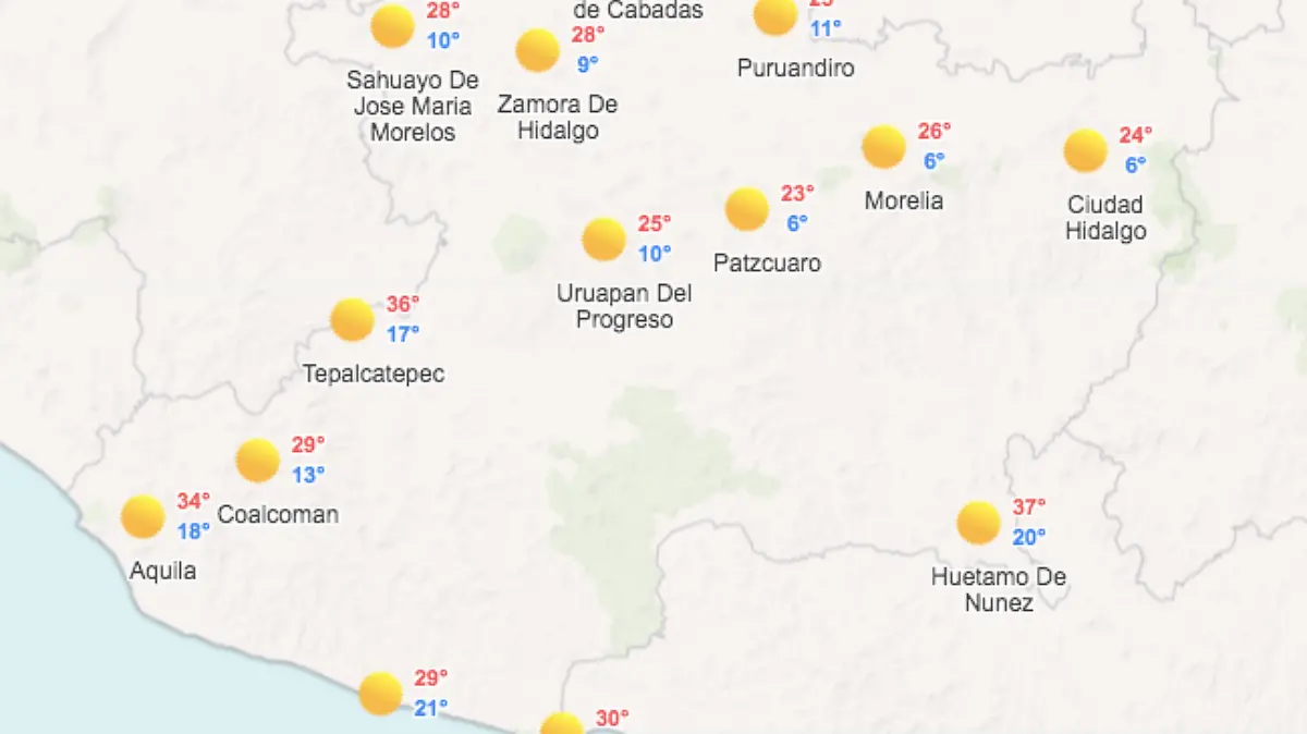 clima Michoacán