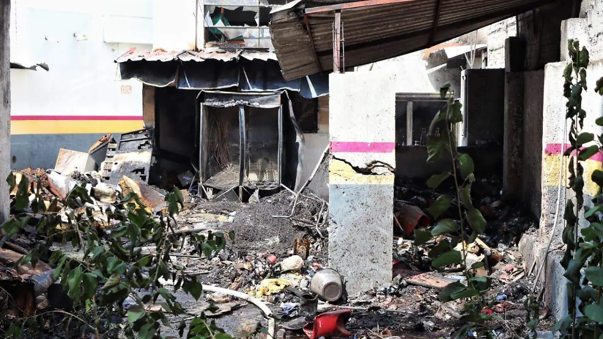 incendio antiguo Hospital Civil