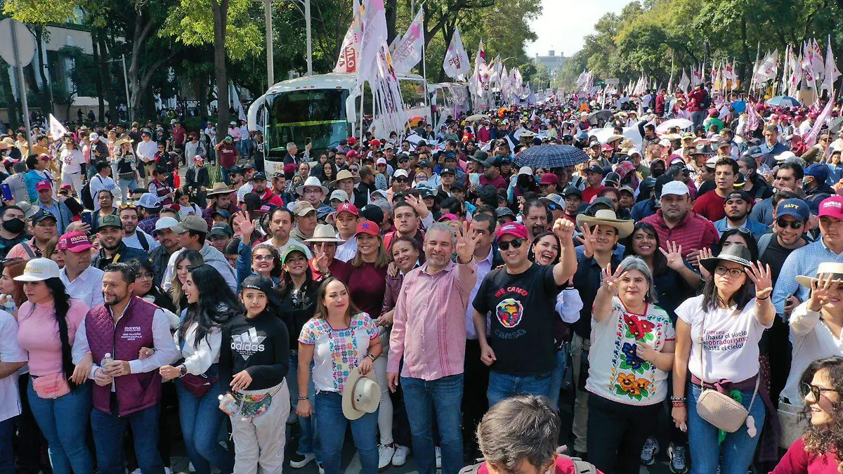Bedolla marcha AMLO 2