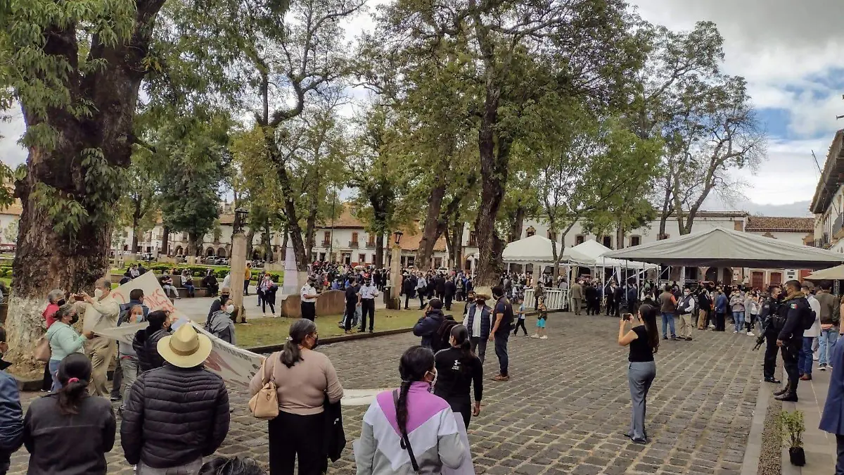 manfiestación pátzcuaro