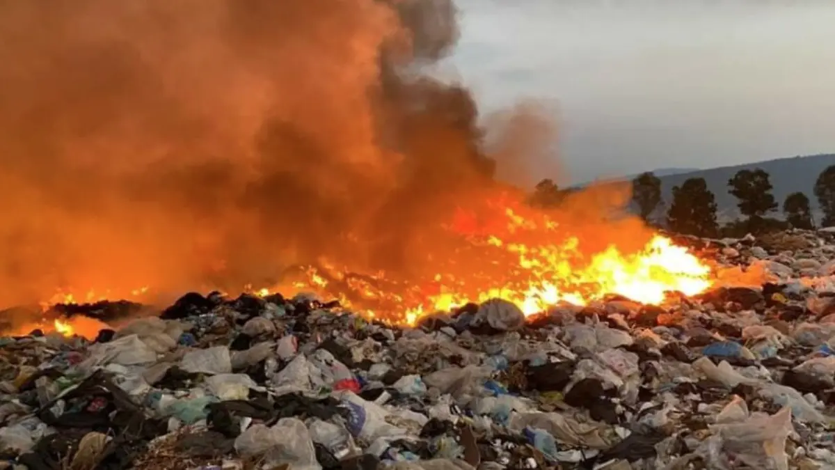 incendio basurero Purépero