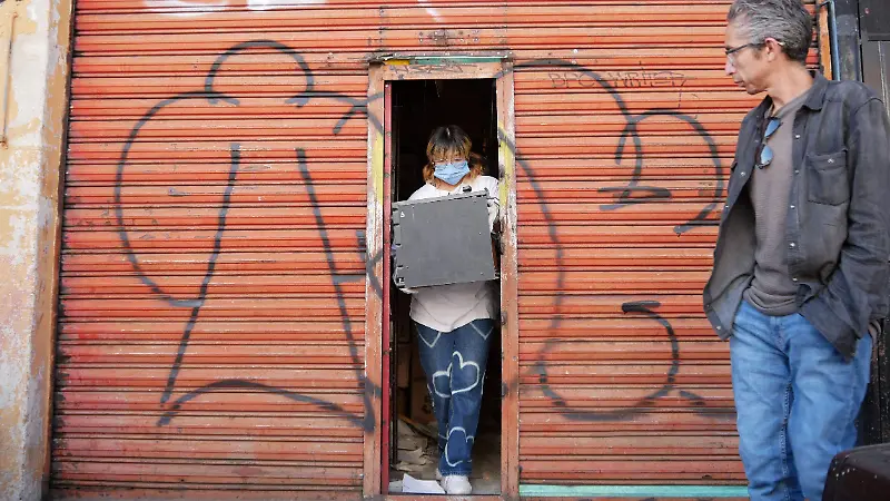 Desalojo de librería