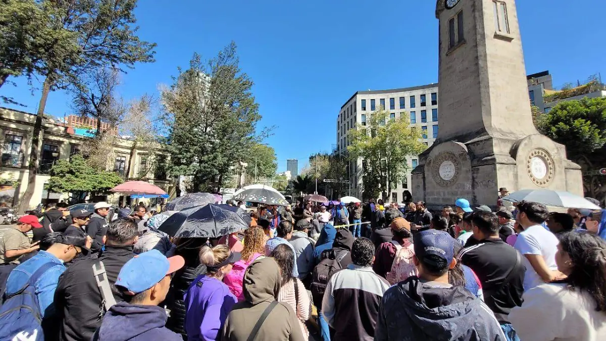 Plantón de la CNTE Michoacán en CDMX