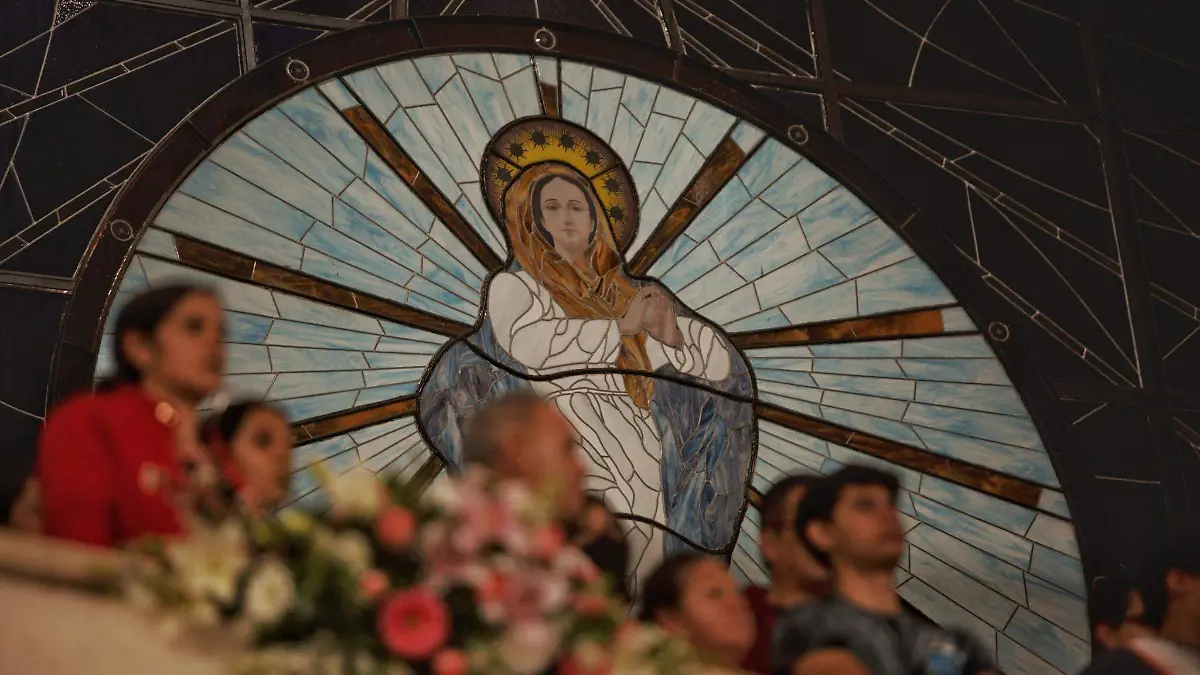 Mosaico con la imagen de la Inmaculada Concepción