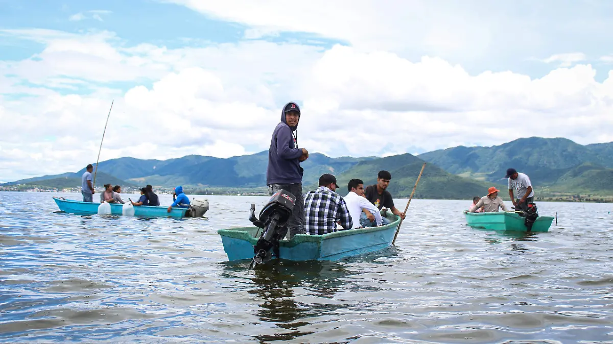 Pescadores del Lago de Cuitzeo