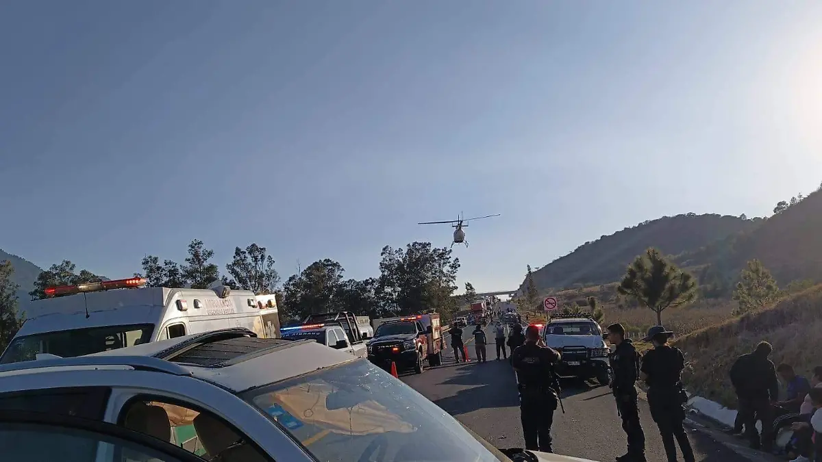 Accidente en la autopista Pátzcuaro-Cuitzeo