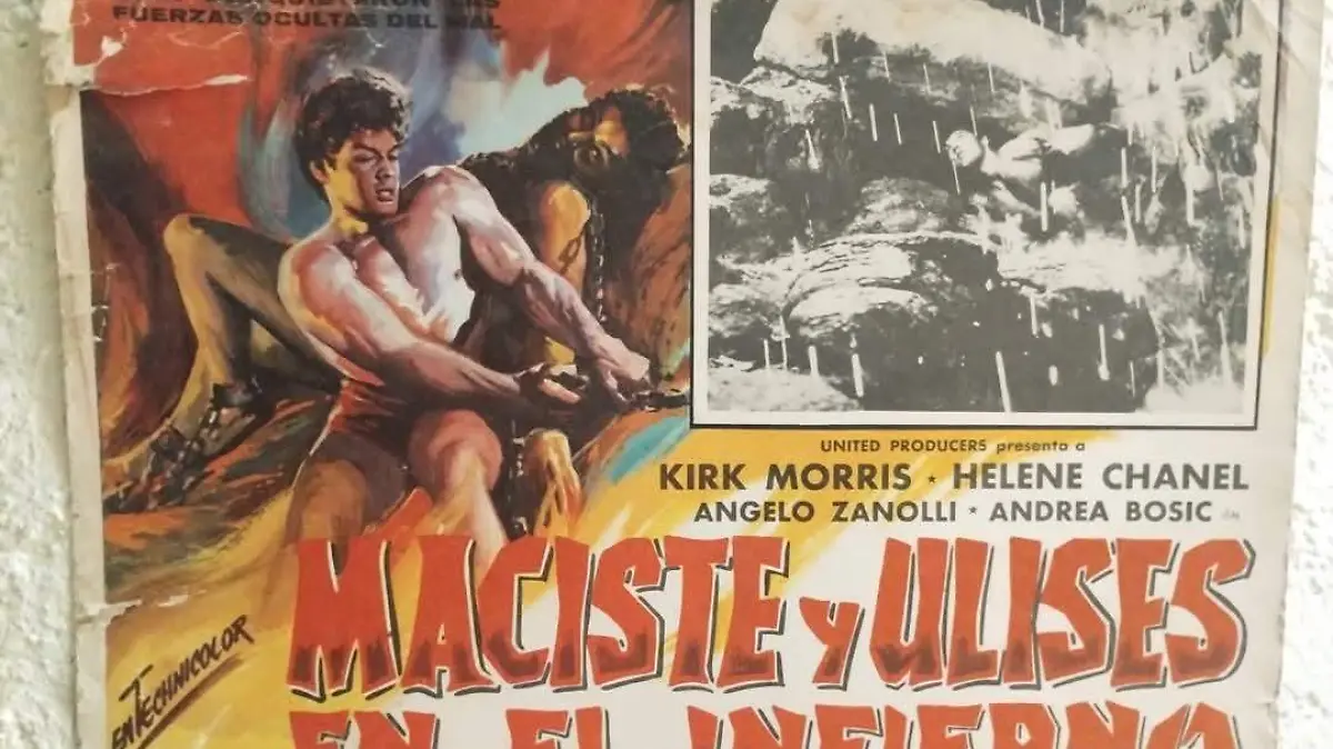 Cartel de Maciste y Ulises en el infierno