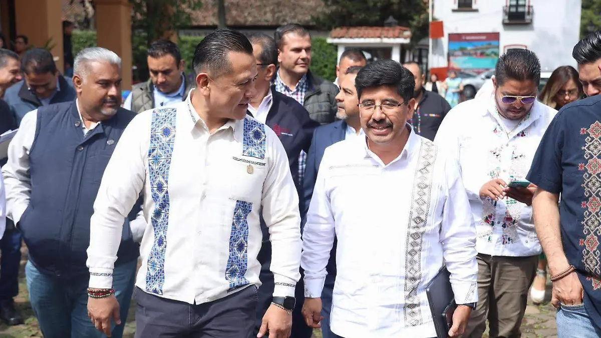 Hugo Aguilar, magistrado presidente electo de la SCJN y Carlos Torres Piña, secretario de gobernación