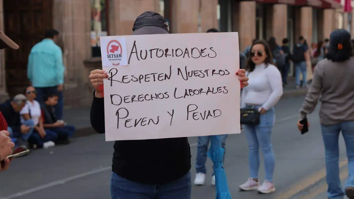 sector salud michoacan manifestacion