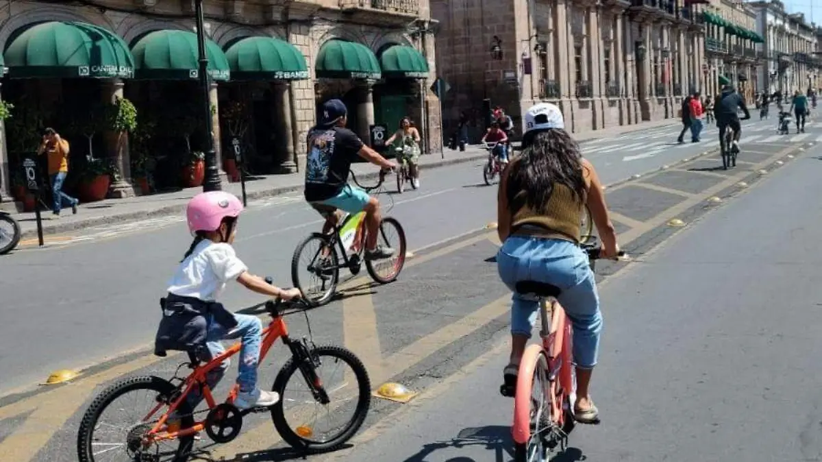 Ciclovía dominical Morelia 1