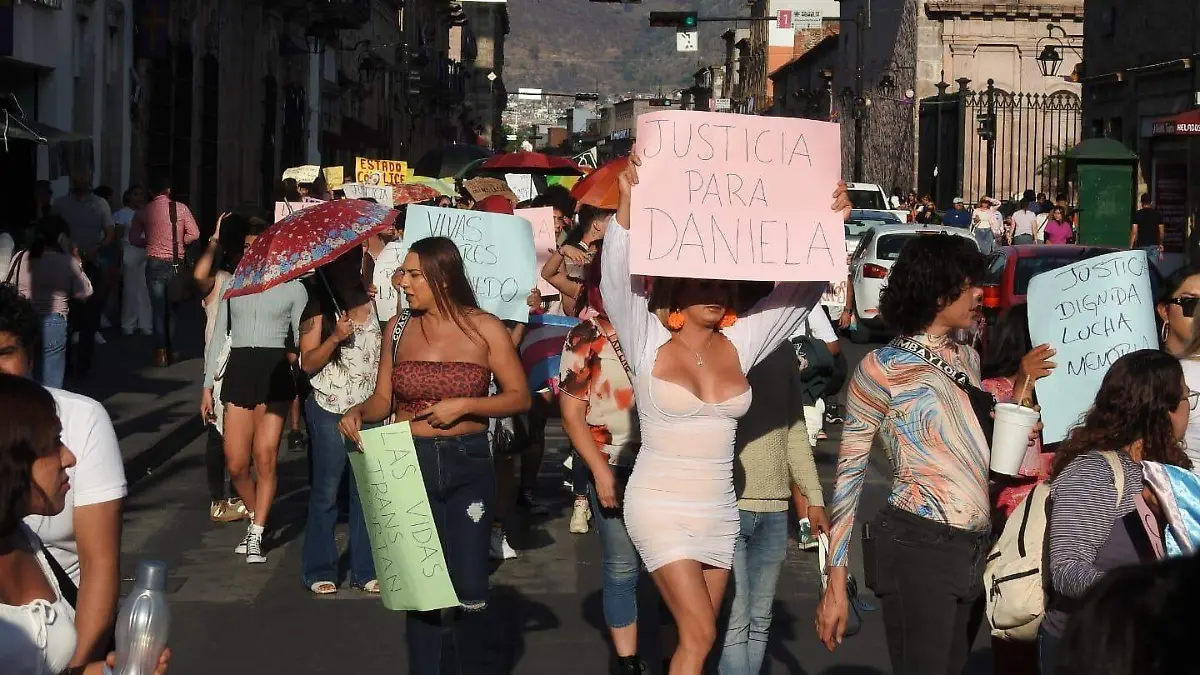 Marcha transfeminicidio Daniela 