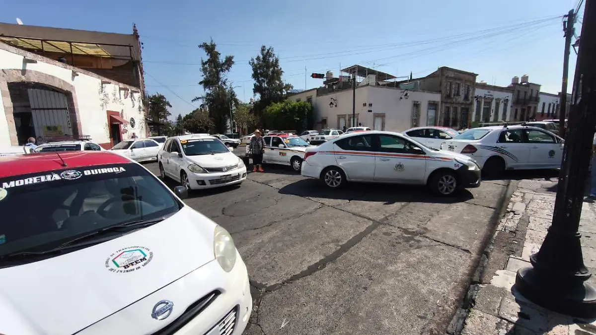 bloqueo de taxis