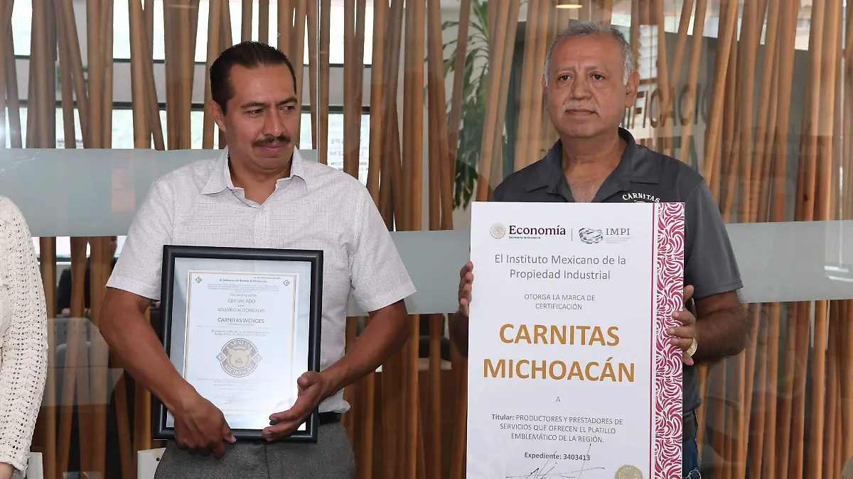 certificado de carnitas michoacan