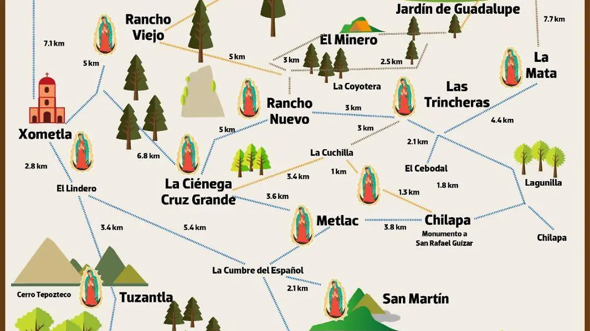 ¿Fan del turismo religioso? Conoce el "Camino de Guadalupe" muy cerca de Orizaba