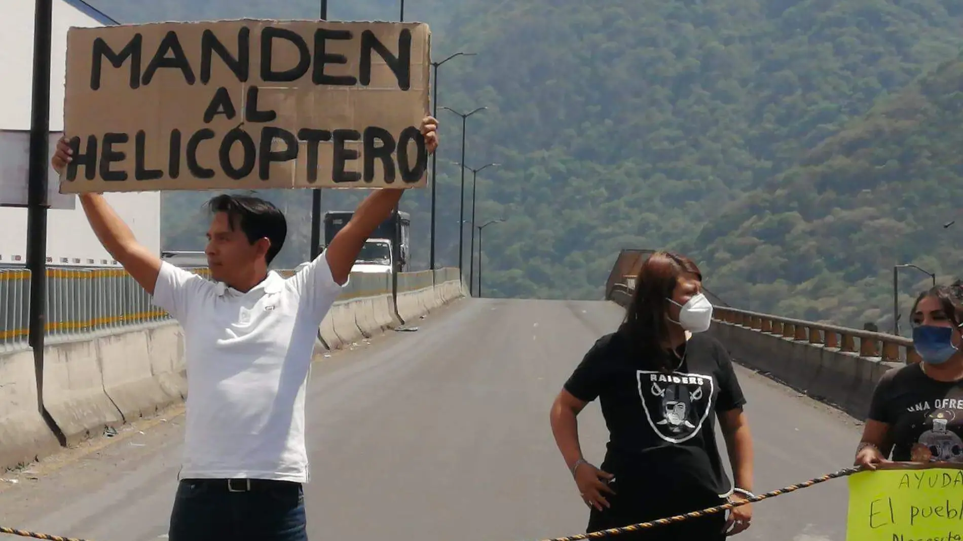 Protesta por incendio forestal 