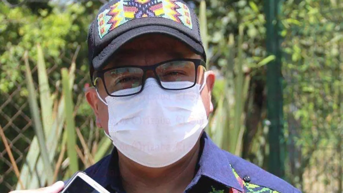 El presidente municipal Guillermo Mejía Peralta