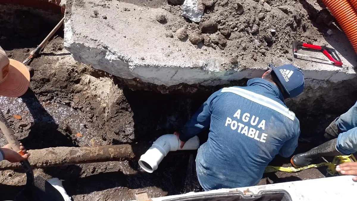 Cambian red de agua potable