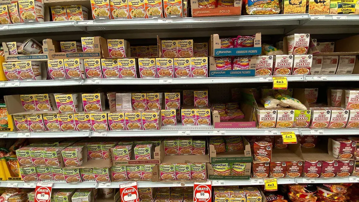 Sopas instantáneas Profeco