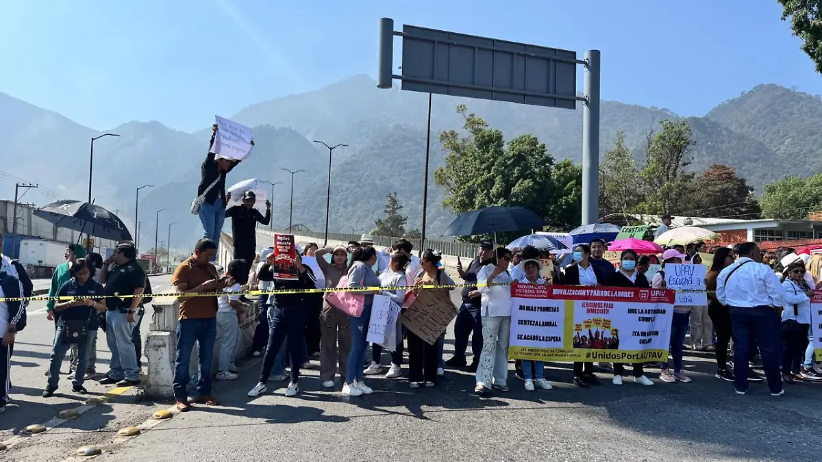 Bloqueo por falta de pagos de la UPAV