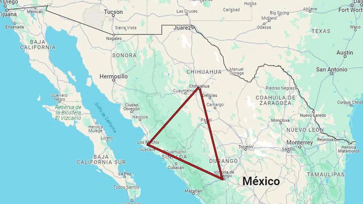 Triángulo Dorado maps